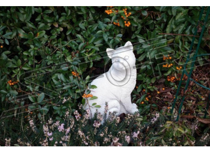 Décoration de jardin Chat Patio Figurines Figure en pierre Statue Décorative